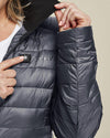 Aura Women’s Heated Jacket | Grey - Kelvin Coats